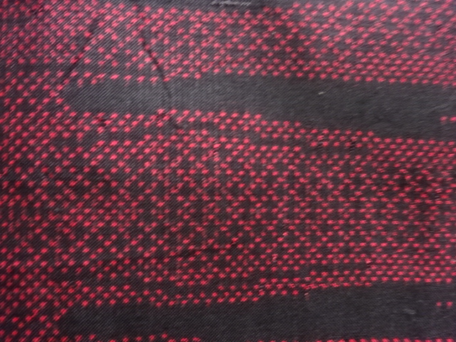 JAPANESE KIMONO / ANTIQUE KIMONO / DORO OSHIMA TSUMUGI / SILK / WOVEN MIST / 5MARUKI